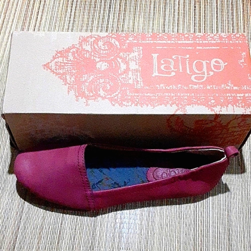 Latigo Anthropology # Style Bettie#Dark RedLeather #Sz 8 M #NEW#inBox